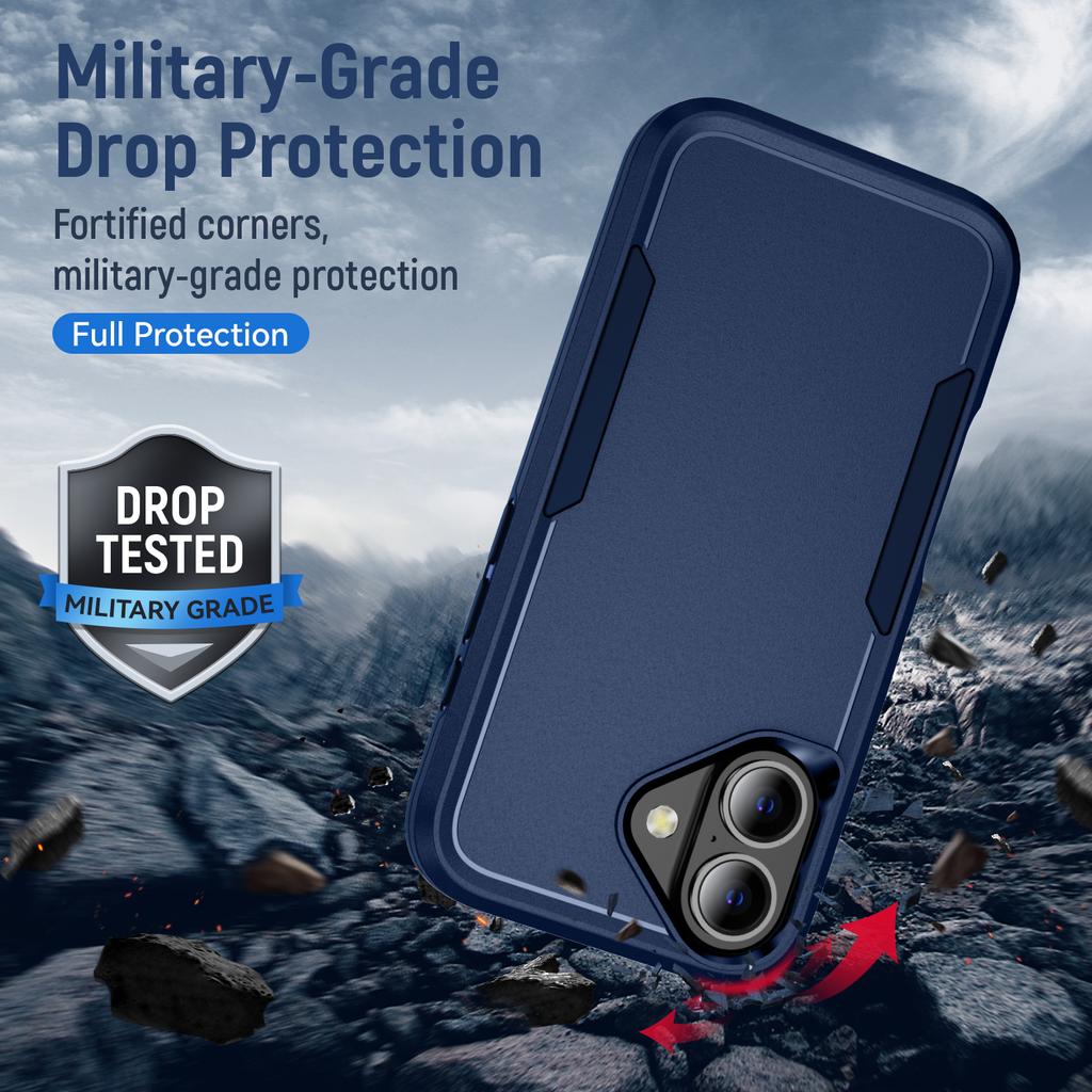 Противоударный бронированный чехол военного класса для iPhone 17 Pro Max 17 Air 16 16e 15 14 Plus 12 13 iPhone17 iPhone16 Чехлы для сотовых телефонов