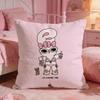 Cute EEsther Bunny Pink Cushion Cover Premium Comfort Reversible Pillow Cove Two in One Design for Any Room  Car Interior