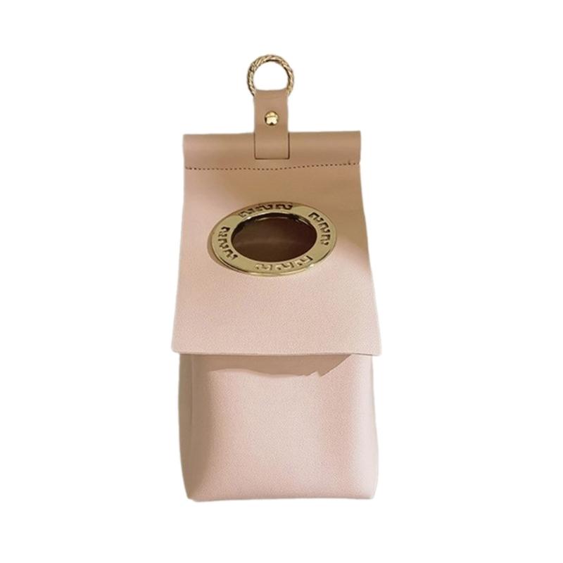 Leather Toilet Tissue Box easy installs Not Damage Wall Hanging Roll Case Paper Towel Holder for Kitchen Bathroom Use
