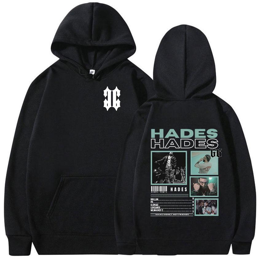 Rapper Hades 66 Tour 2024 New Hoodie Men's Hip Hop Fleece Pullover Sweatshirt Man Retro High Quality Fashion Hoodies Streetwear