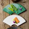 Durable Fan Shaped Striped Plate Japanese Style Dessert Tray Storage Tray  Hotel Table
