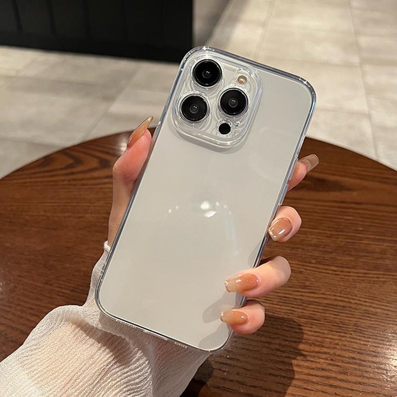 Ультратонкий прозрачный силиконовый мягкий чехол TPU для iPhone 15 14 13 Mini 12 Pro Max Plus, ударопрочный прозрачный чехол-накладка Fundas