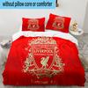 Liver-pool Crest 3PCS Bedding set,Ideal for1pc Duvet Cover And 2pcs Pillowcases Perfect for Christmas gift,Ideal for Bedroom, Dormitory