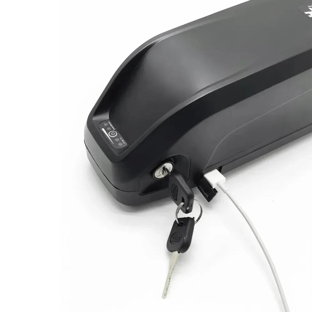 Перезаряжаемая литий-ионная батарея для мобильного телефона Hailong USB, подходит для Hailong 250 Вт-1000 Вт, 48 В 20 Ач со встроенным зарядным устройством BMS+54,6 В 2 А