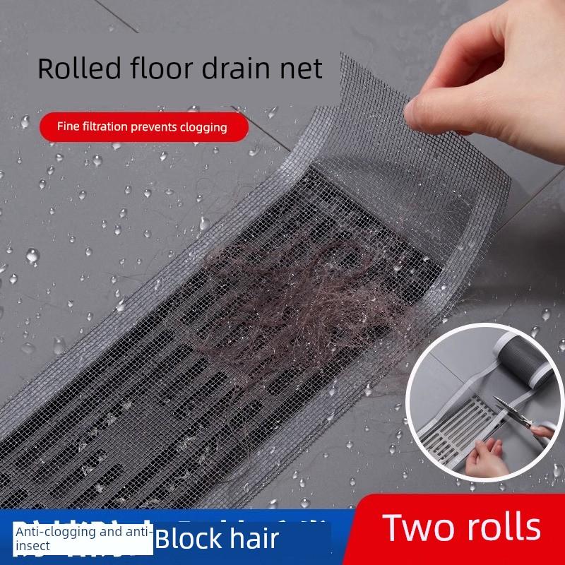 Bathroom Disposable Insect-Proof Floor Drain Sheet Sewer Self-Adhesive Hair Hair Stopping Net Kitchen Bathroom Hair Strainer