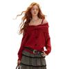 Women's Off-Shoulder Knit Sweater