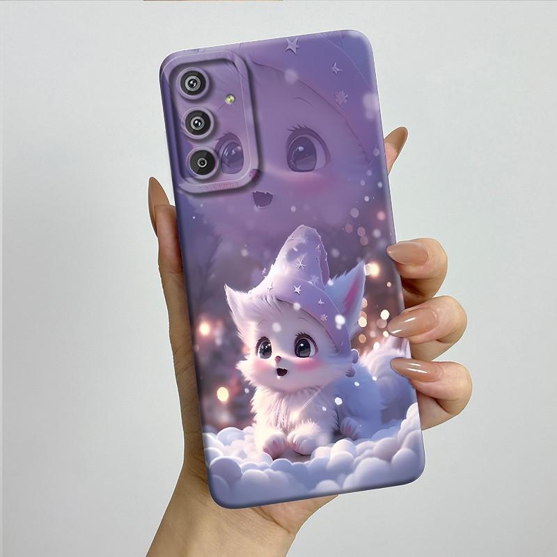 Phone Case for Samsung Galaxy M15 5G F15 5G Fashion Painted Half-wrapped Case Soft Silicon Cases E156 M156 Protection Back Cover