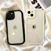 Простой чехол-накладка, подходящий для чехла для мобильного телефона Apple 16, iPhone 14 Promax, нишевый 13, прозрачный 12, противоударный 11, комплекты