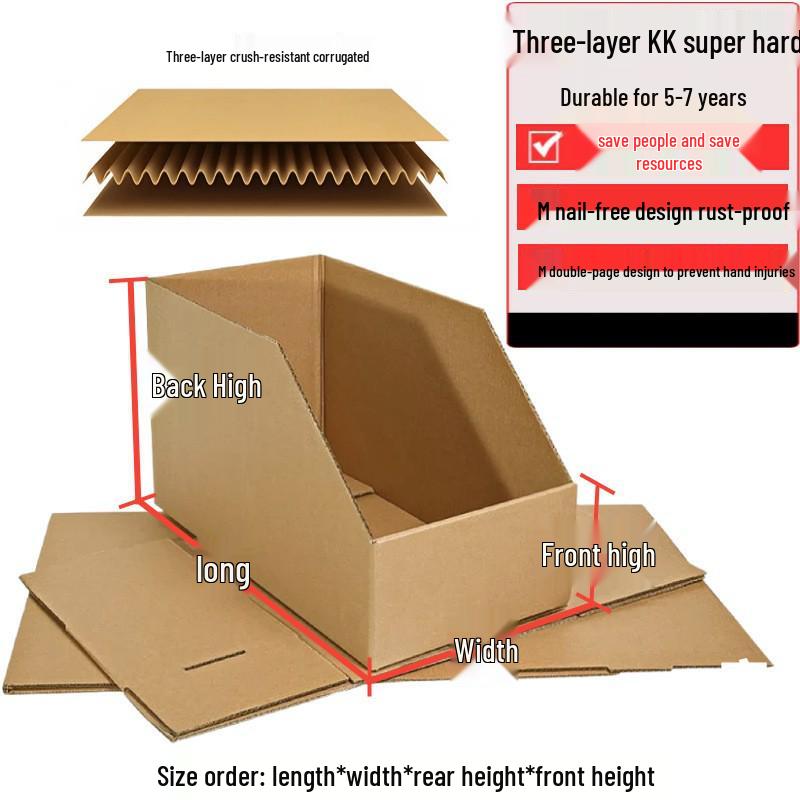 Пятислойный сверхпрочный органайзер для хранения с наклонными отделениями, идеально подходящий для склада или супермаркета.