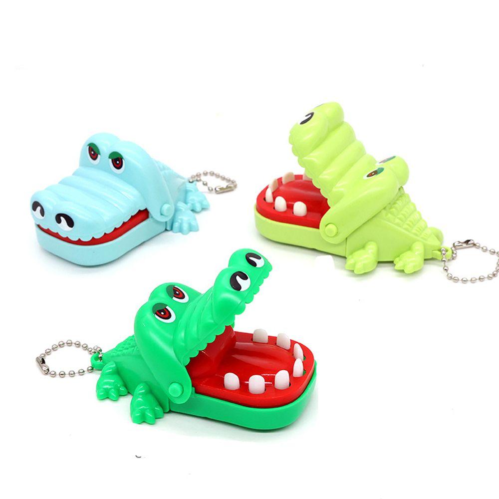 Children Gift Bite Finger Game Crocodile Scary Toy Alligator Keychains Biting Hand Alligator