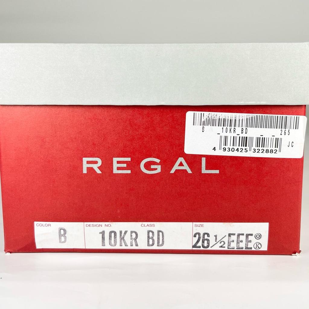 Безупречные туфли REGAL из кожи Классический носок Деловая обувь черная кожа мужские 26.5 Б/у
