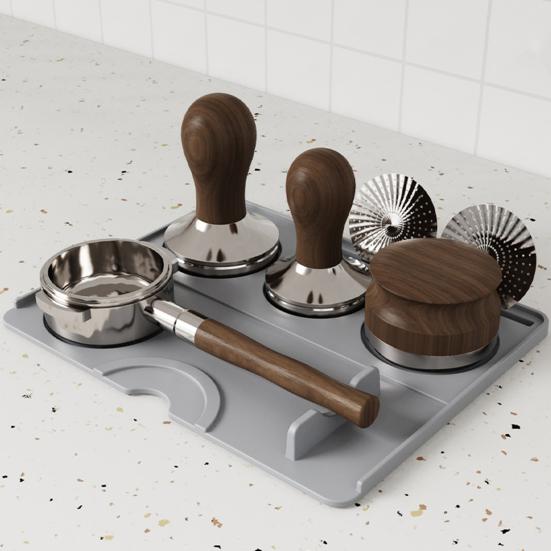 Коврик для трамбовки эспрессо, нескользящий силиконовый коврик для трамбовки кофе, коврик для станции трамбовки эспрессо, инструмент бариста для кухонного бара на столешнице