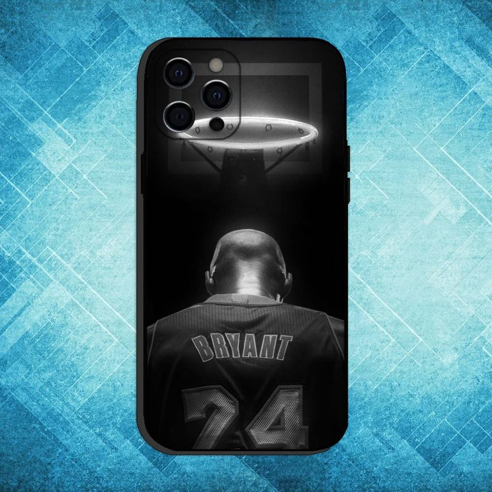 К-Кобе Брайант Мамба 8 24 Чехол для телефона Для iPhone17,16,15,14,13,12,11 Plus,Pro Max Мягкий Черный Чехол
