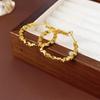 Новые серьги-кольца неправильной формы с пайетками, металлические круглые серьги-петли золотого цвета, женские серьги в стиле рок, маленькие серьги brincos