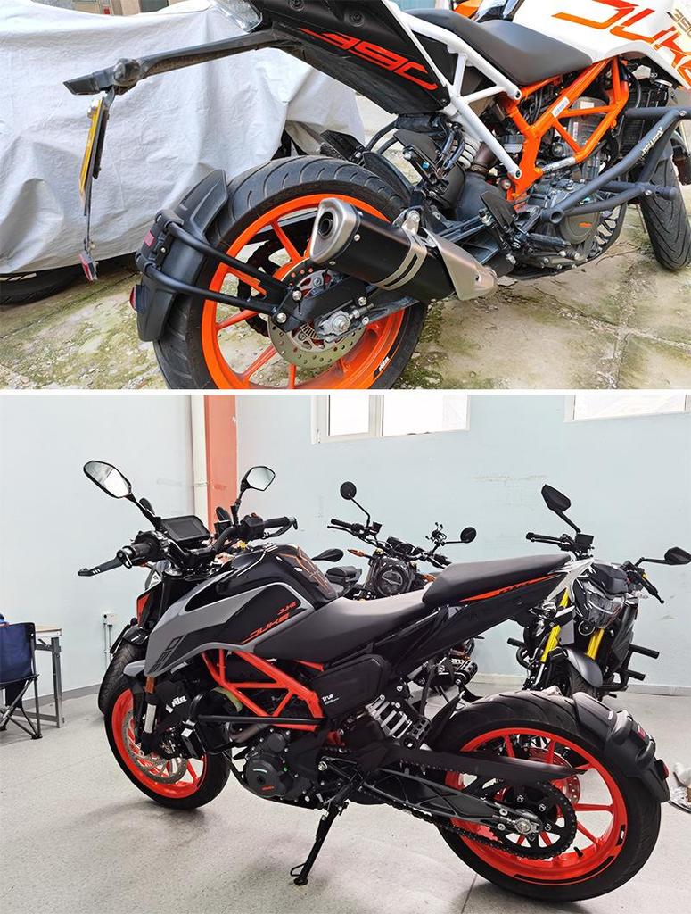 DUKE RC390/DUKE390 Rear Fender Mudguard Water Deflector