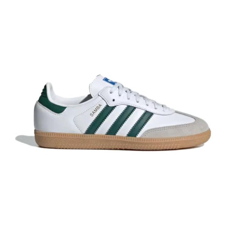 adidas Samba OG Белый Коллегиальный Зеленый Резина Детские IE1331