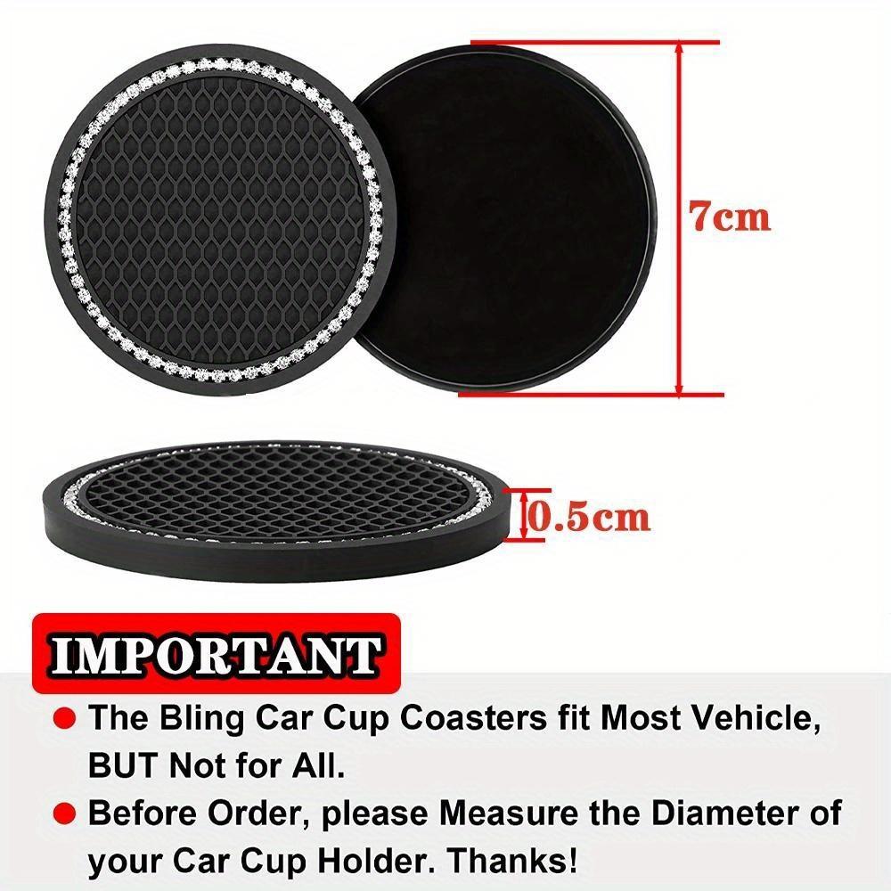 Car Coaster Water Cup Bottle Holder Anti-slip Pad Mat Silica Gel Waterproof for Interior Decoration Car Styling Accessories
