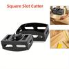 1 шт. Универсальный фрезер для квадратных пазов Treasure, фреза для квадратных отверстий по дереву, пильное полотно для стеновых панелей, гипсокартона, для вырезания отверстий