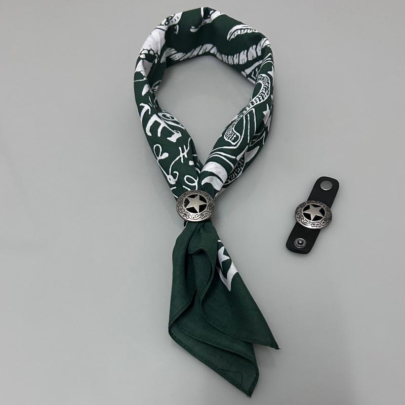 Хаки Чистый Хлопок Американский Ретро Винтажный Квадратный Шарф - Мужской Хип-Хоп Платок/Полотенце Для Лица