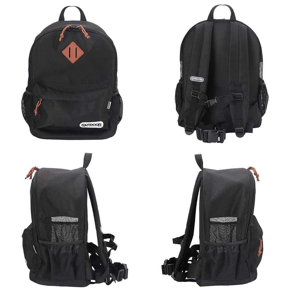 OUTDOOR Pet Backpack Carrier for Dogs and Size M Cats, Black,