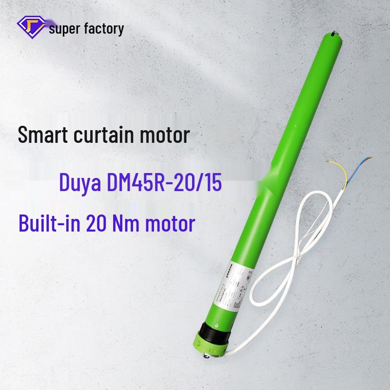 Doya DM45R Электрический карниз и трубчатый мотор для рулонных штор с дистанционным управлением от сети переменного тока