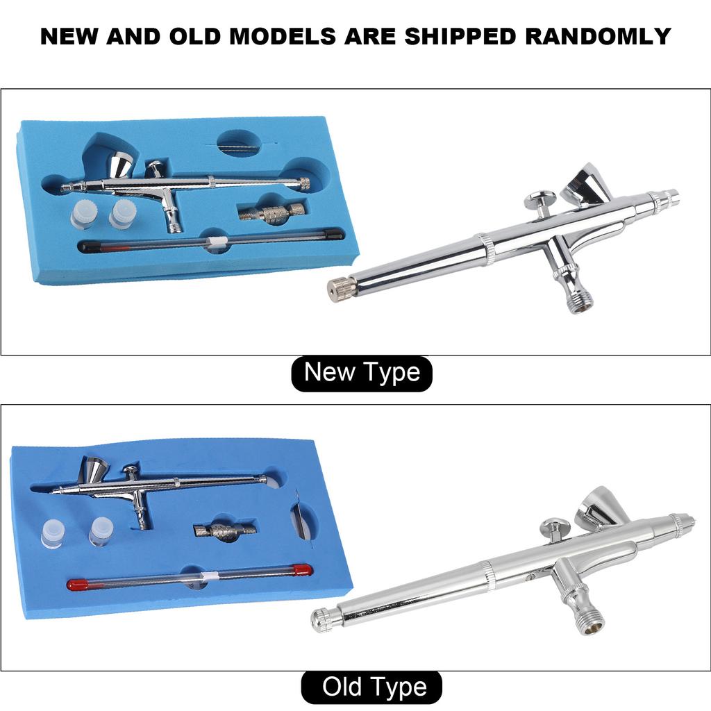 Гравитационная подача двойного действия Аэрограф Набор Пистолет-распылитель для украшения торта, нейл-арта(136Т)