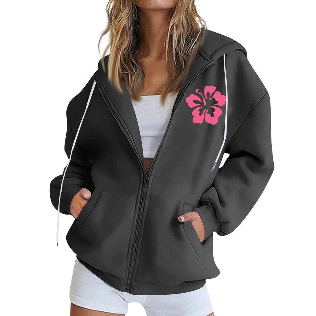 Женская толстовка с капюшоном на молнии с длинным рукавом, флисовая куртка, толстовка с карманом, куртка