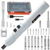 Small Electric Screwdriver USB Forward and Reverse Rotation with Storage Easy To Carry Set, Rechargeable, Precision, Possible, Cordless, Case,