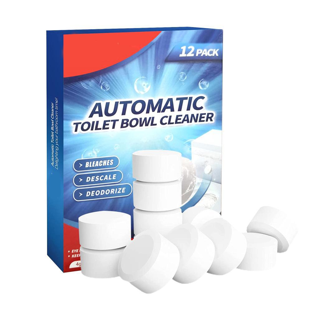 12 шт./коробка Таблетки для чистки унитаза Средства для чистки унитаза с отбеливателем Медленно растворимые для ванной комнаты туалета CDN