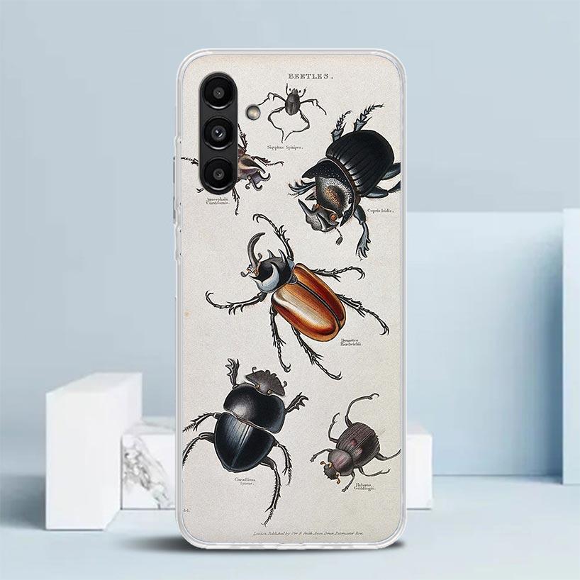 Научный разлагаемый чехол Bugs Bees для Samsung Galaxy A17 A37 A57 A16 A26 A36 A56 A15 A14 A55 Чехол для телефона A13 A53 A25 A35 A