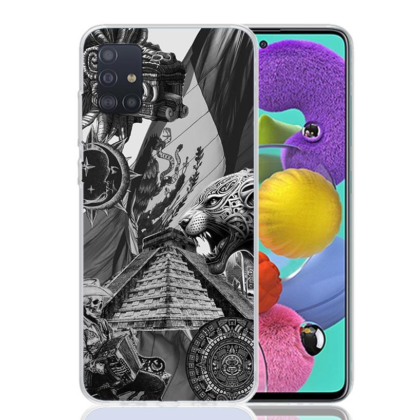 Mayan Stone Totem Pole Phone Case For Samsung Galaxy A52 A32 A22 A12 A02S A50S A30S A51 A31 AA71 Note 20 Ultra 10 S10 Plus Galax