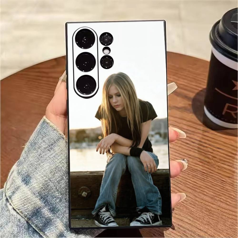 Чехол для телефона Y2K A-Avril L-LavignES 00S для Samsung S25,S24,S21,S22,S23,S20,Ultra,S26,Plus,Fe,Note,5G Черный