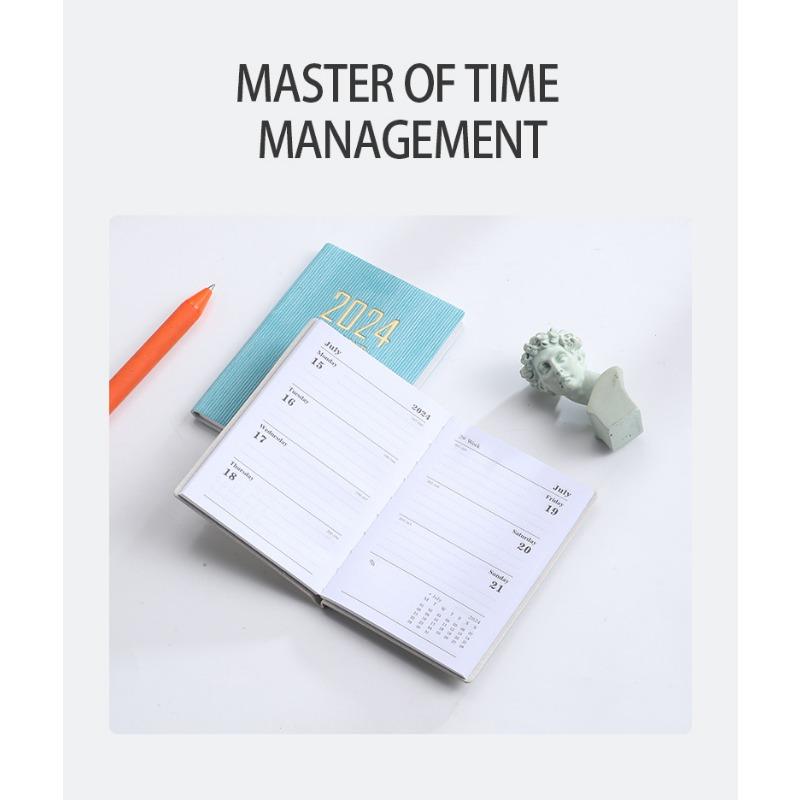 Мини-блокнот формата A7, карманный портативный блокнот на 365 дней, ежедневная еженедельная повестка дня, блокноты, канцелярские принадлежности для школы, письменные принадлежности