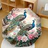 Peacock Stained Glass Art Compact Travel Automatic Umbrella With 8Rib Durable Plastic Iron For Womenmen Fashionable Wedding Party Giftt39
