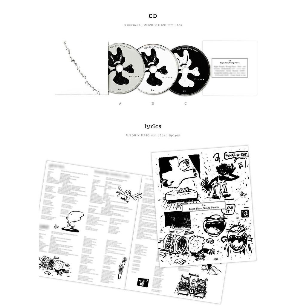[Pre-order] RM (BTS) 'Right Place, Wrong Person'