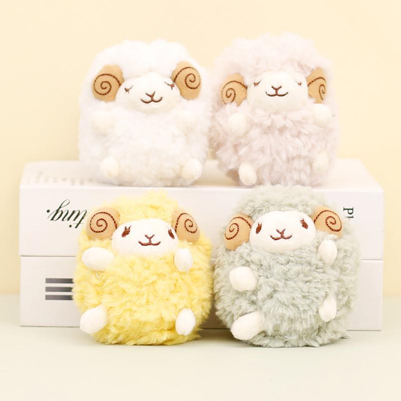 Милый мультяшный плюшевый брелок в виде овечки, мягкая набивная кукла, подарок для пары