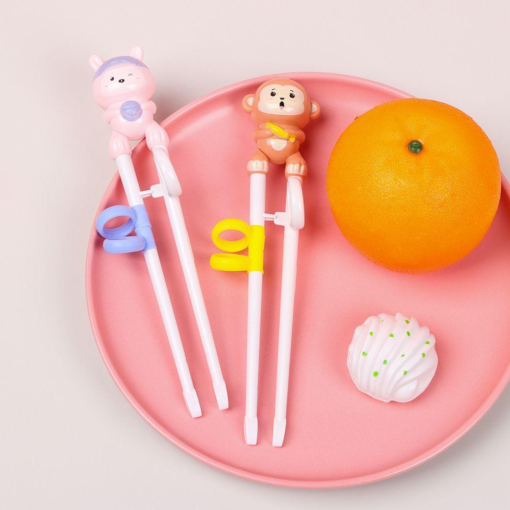 1 Pair Cartoon Baby Kids Beginner Chopstick Training Chopsticks Learning Chopsticks Eating Helper