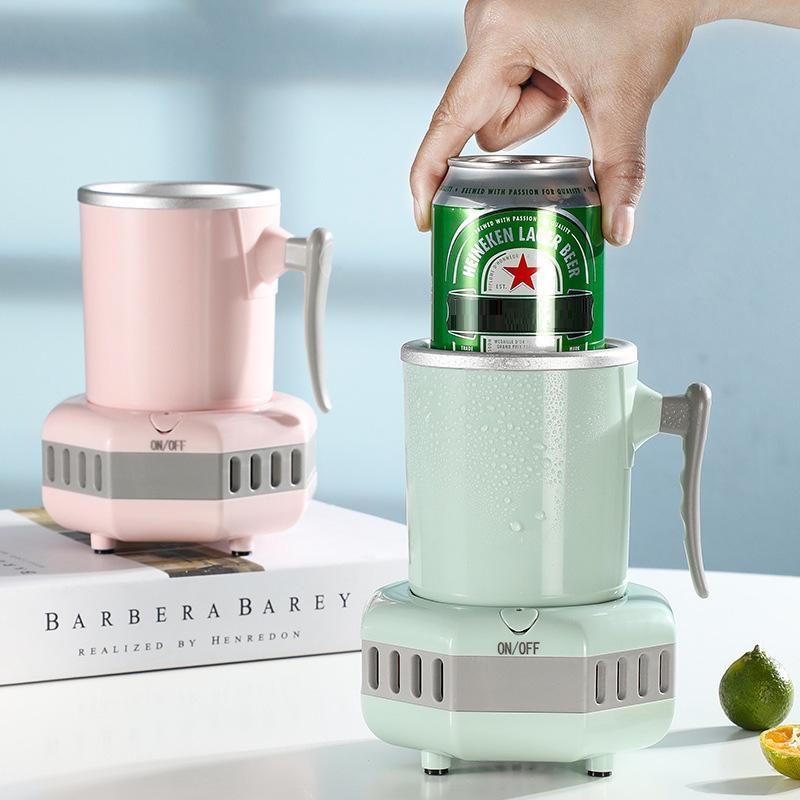 Портативная охлаждающая чашка для быстрого охлаждения, мини-нагревательная чашка, 110 В/220 В, ледяной охладитель, нагреватель, подходит для домашнего офиса, горячие и холодные варианты