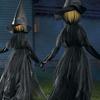 Sensor Party Decor Outdoor Halloween Decorations Screaming Witches Halloween Prop Light-Up Witches