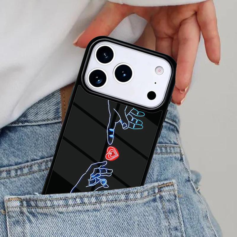 Чехол для телефона Kpop Рука Палец Сердце для iPhone 17ProMax 12 13 14 15 16e 17 Pro Max Plus Air Cover