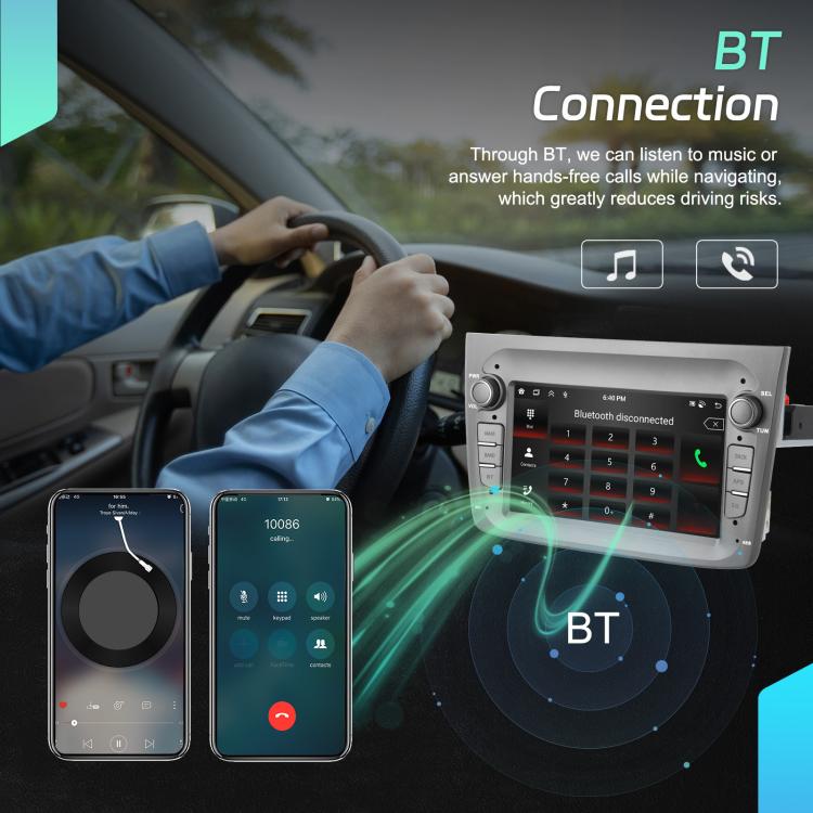 Для Alfa Romeo MITO 2008-2016 7-дюймовый горизонтальный экран Android 15 Carplay Машина с интегрированным центральным управлением