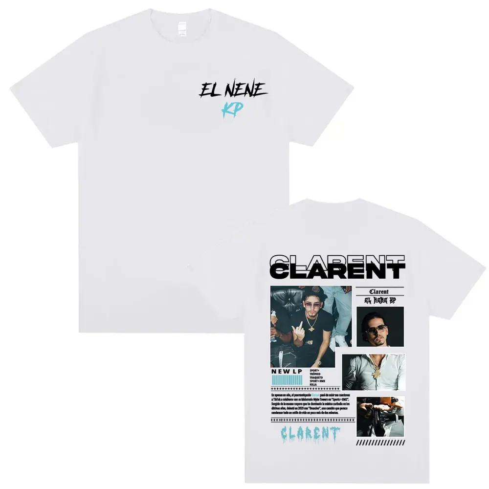 Rapper CLARENT Album 2026 Tour Graphics T Shirt Unisexs Clothing Hip Hop Retro Trending Tshirts Unisex Short Sleeve Loose Tshirt