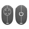 kwmobile Key Cover for Fiat 500E 4 Button Car Key Case - Protective Case Key Case Car Key Silicone Gray/White