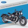 Welly 1/12 масштаб Triumph Bonneville Bobber сплав миниатюрная модель мотоцикла игрушка имитация литой металл детский игрушечный мотоцикл подарок