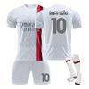23-24A.C. Milan Away Jerseys Sports Team Uniform Set Football Training Suit Set
