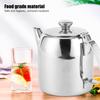 Кофейник Чайник из нержавеющей стали Чайник с коротким носиком для холодного чайника для ресторана Круглый чайник из нержавеющей стали