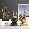 Modern Resin Hand Gesture Sculpture Ornament Figurine Statue Finger Arrangement Home Coffee Shop Decor Adornment Accessories