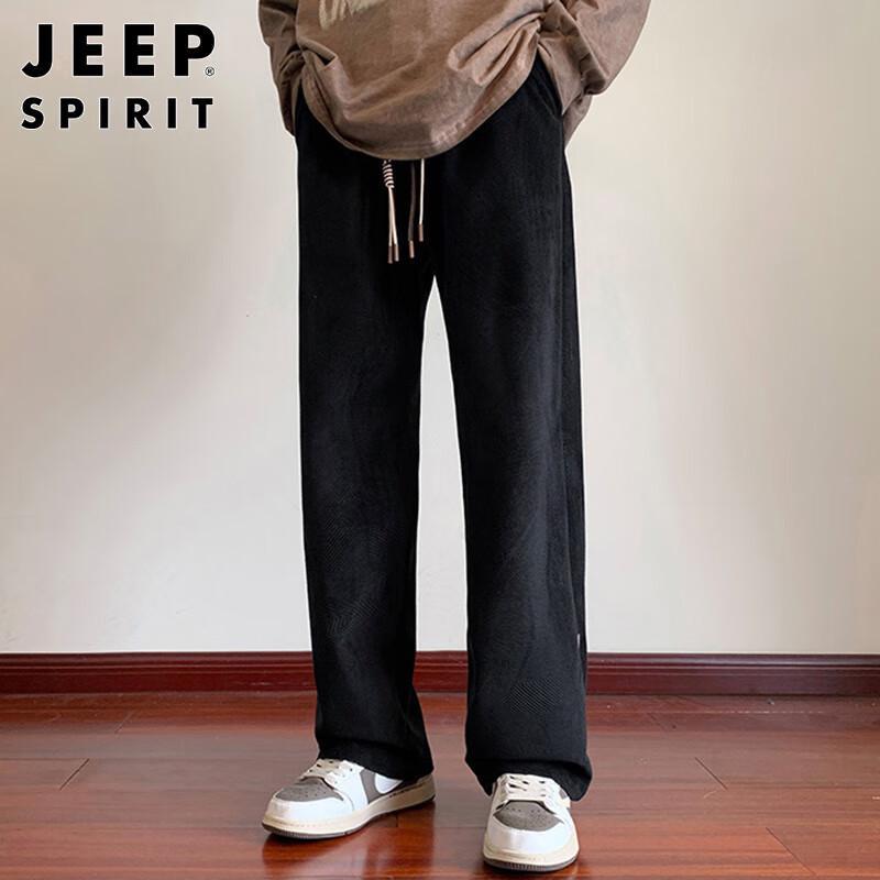 JEEP SPIRIT Men's Autumn/Winter Straight-Leg Casual Track Pants
