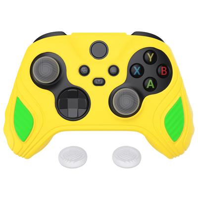 Силиконовый чехол для PlayVital Xbox Series, мягкий резиновый чехол для Xbox Core с защитой для большого пальца Edition Legend, желтый, двухцветный, противоскользящий, X/S