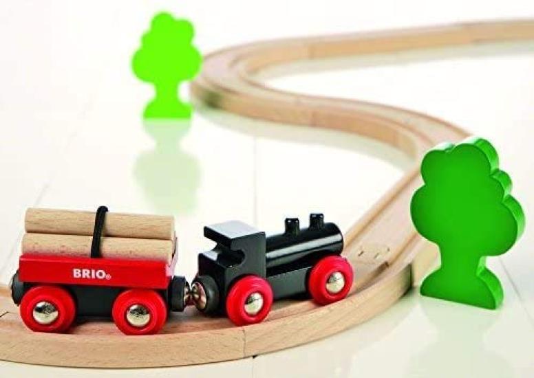 BRIO Small Forest Basic Rail Set 18 Возраст 2 и старше Игрушка деревянная 33042 [Всего деталей] (Поезд Железнодорожный)